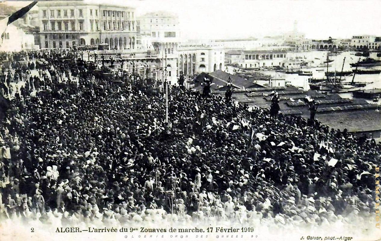 Alger - 9e Zouaves - Arrivee - 1919.jpg